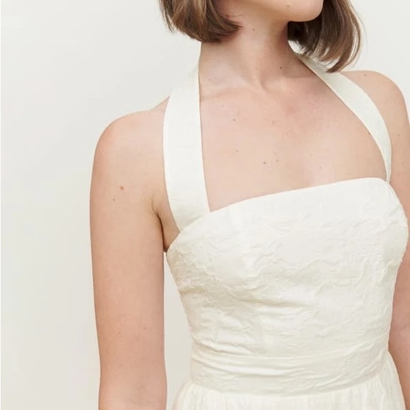 Reformation White Lace Edessa Dress - Picture 4 of 13